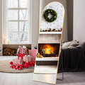 Sweetcrispy Arched Full Length Mirror 59in x 16in - Slim Gold Frame