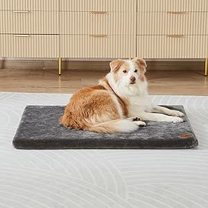 LIORCE Memory Foam Dog Crate Pad for Extra Large Dogs Comfort