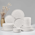 HaWare Dinnerware Sets 16-Piece Stoneware Set for 4 - Speckled White