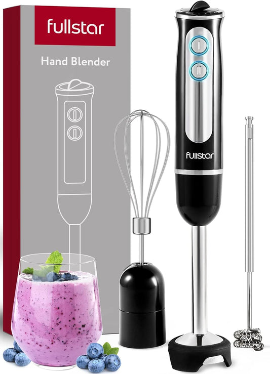 Powerful 9-Speed Hand Blender Set - 500W Immersion Blender