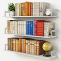 Floating Book Shelves for Wall - 36 Inch Large Deep Set of 3
