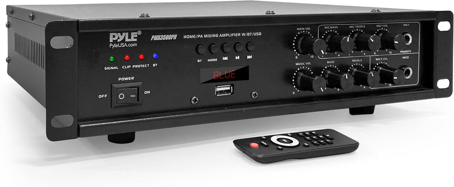 500W Bluetooth Home PA Amplifier - Power-packed Stereo Receiver with FM Radio