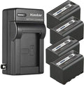 Kastar 4-Pack 5900mAh Lithium-Ion Batteries with AC Charger - Long