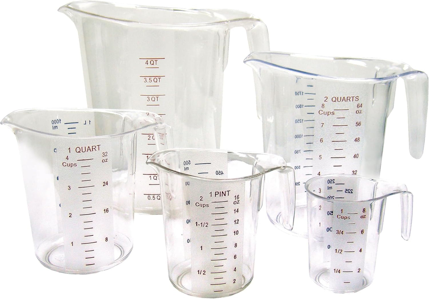Winco 5-Piece Measuring Cup Set for Accurate Cooking Needs