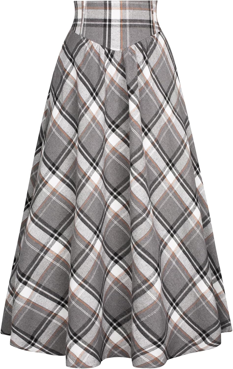 Scarlet Darkness Victorian Skirts for Women Plaid Maxi Style