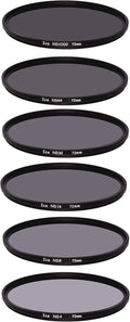 ICE 72mm 6 ND Filter Set Slim ND1000 to ND4 - Neutral Density Kit