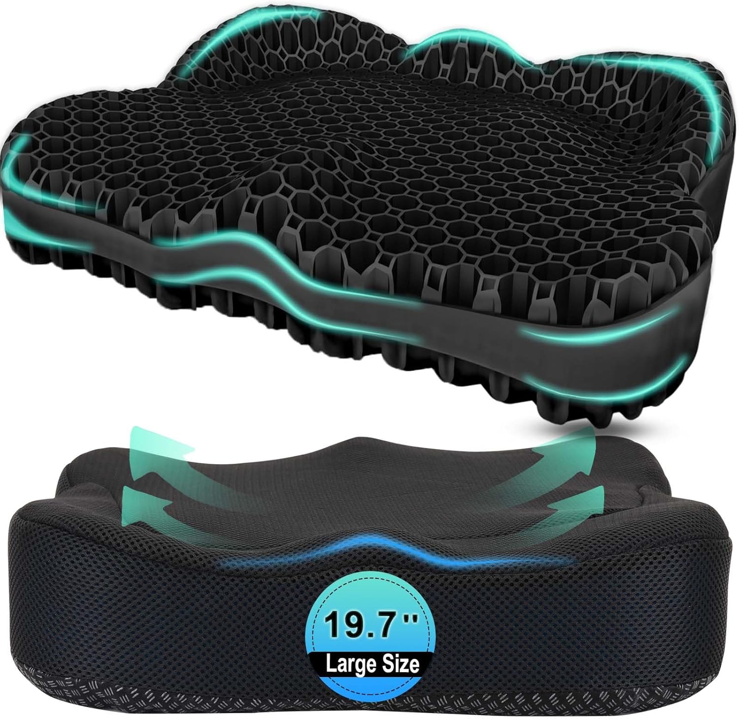 Large Gel Seat Cushion for Ultimate Comfort