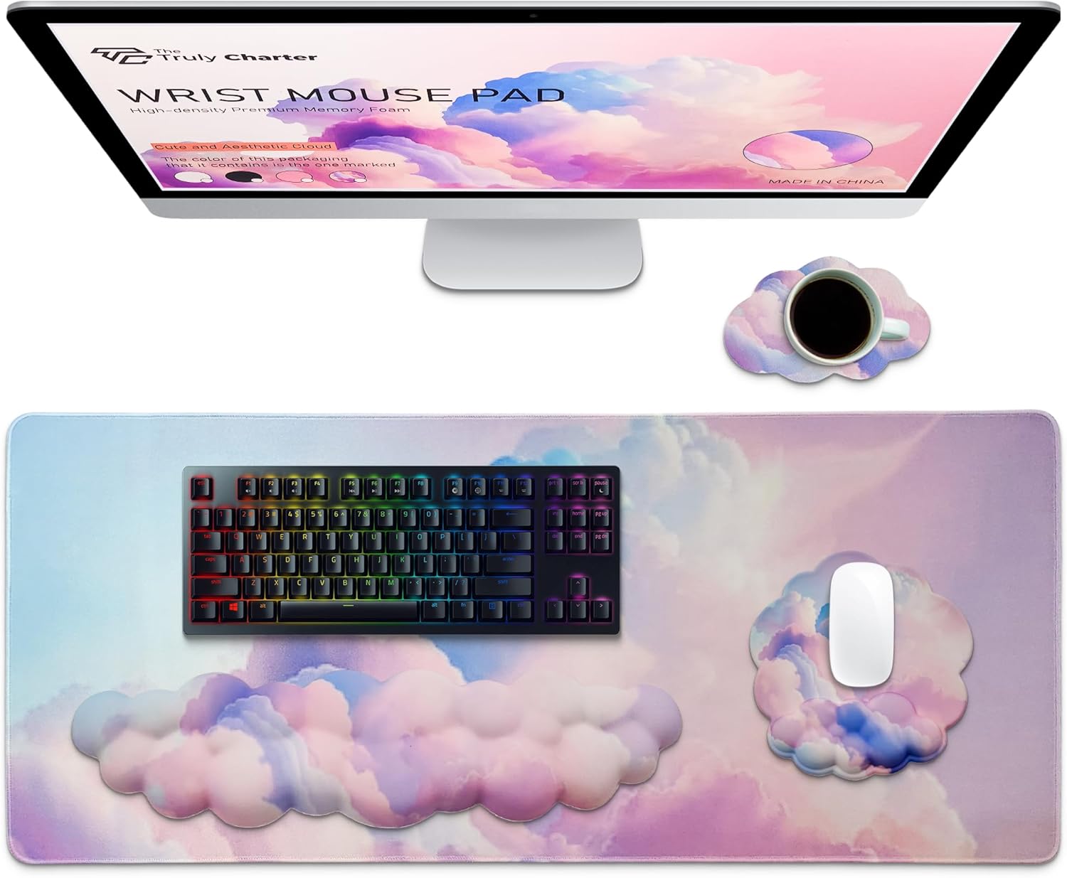 The TrulyCharter Cloud Wrist Rest Set