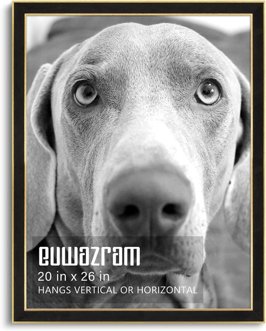 Elegant Black Suede 20x26 Frame for Artwork and Photos