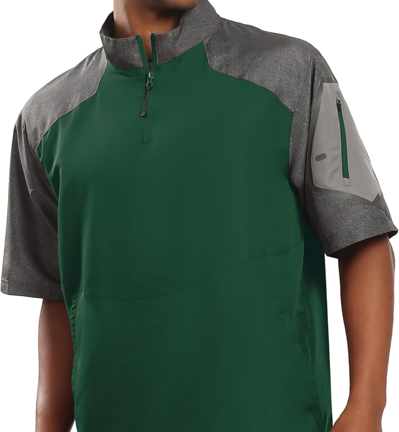 Holloway Raider Pullover Cage Jacket - Weather-Resistant Athletic Wear