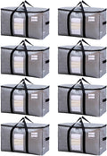 TAILI Extra Large Moving Bags 8 Pack - Heavy Duty Storage Totes