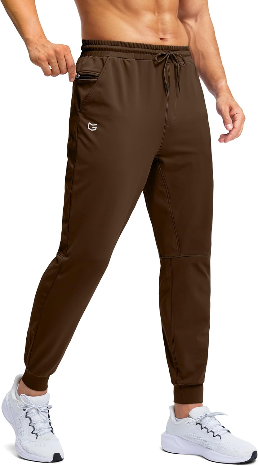 Fleece Lined Athletic Pants for Men - Warm Joggers with Pockets
