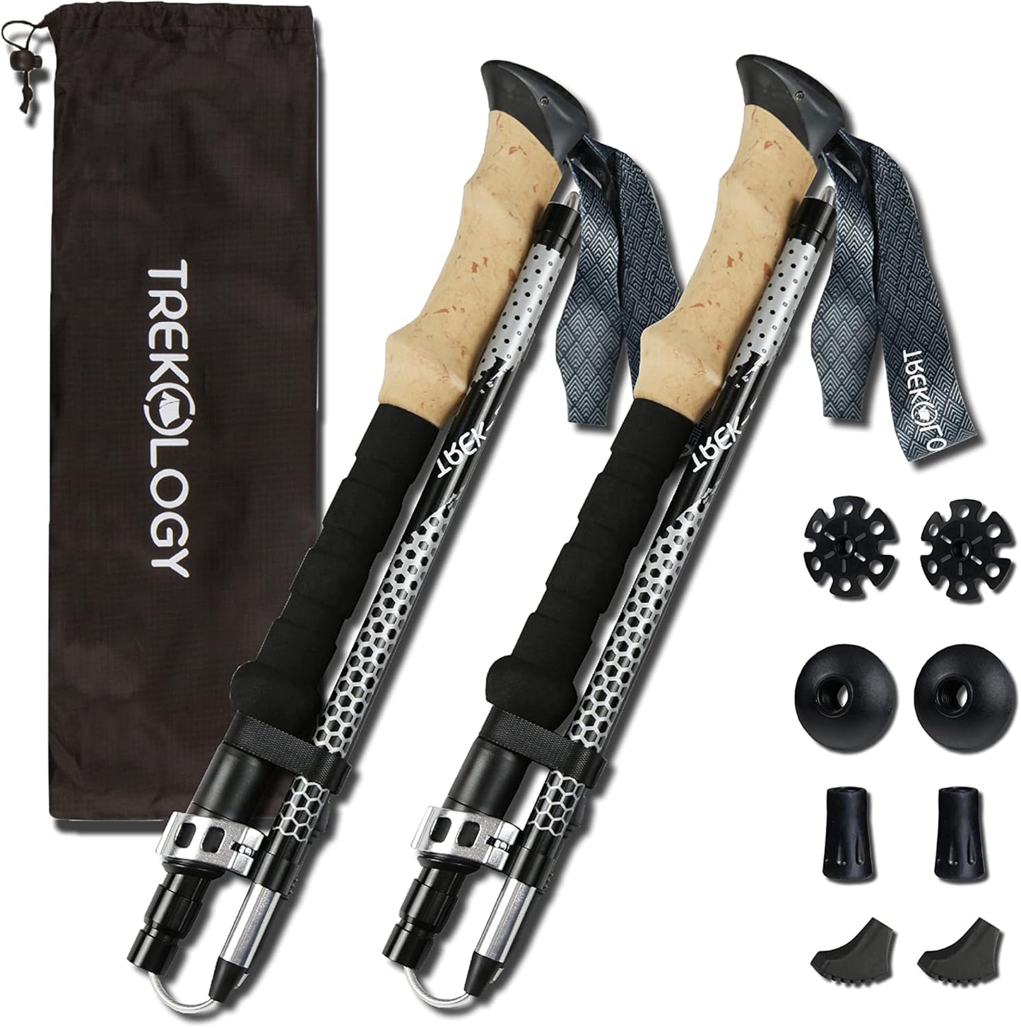 Trekology Trek-Z Poles - Senior Support, 2pc Set