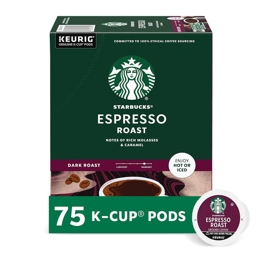 Starbucks K-Cup Coffee Pods for Keurig, Dark Roast Espresso