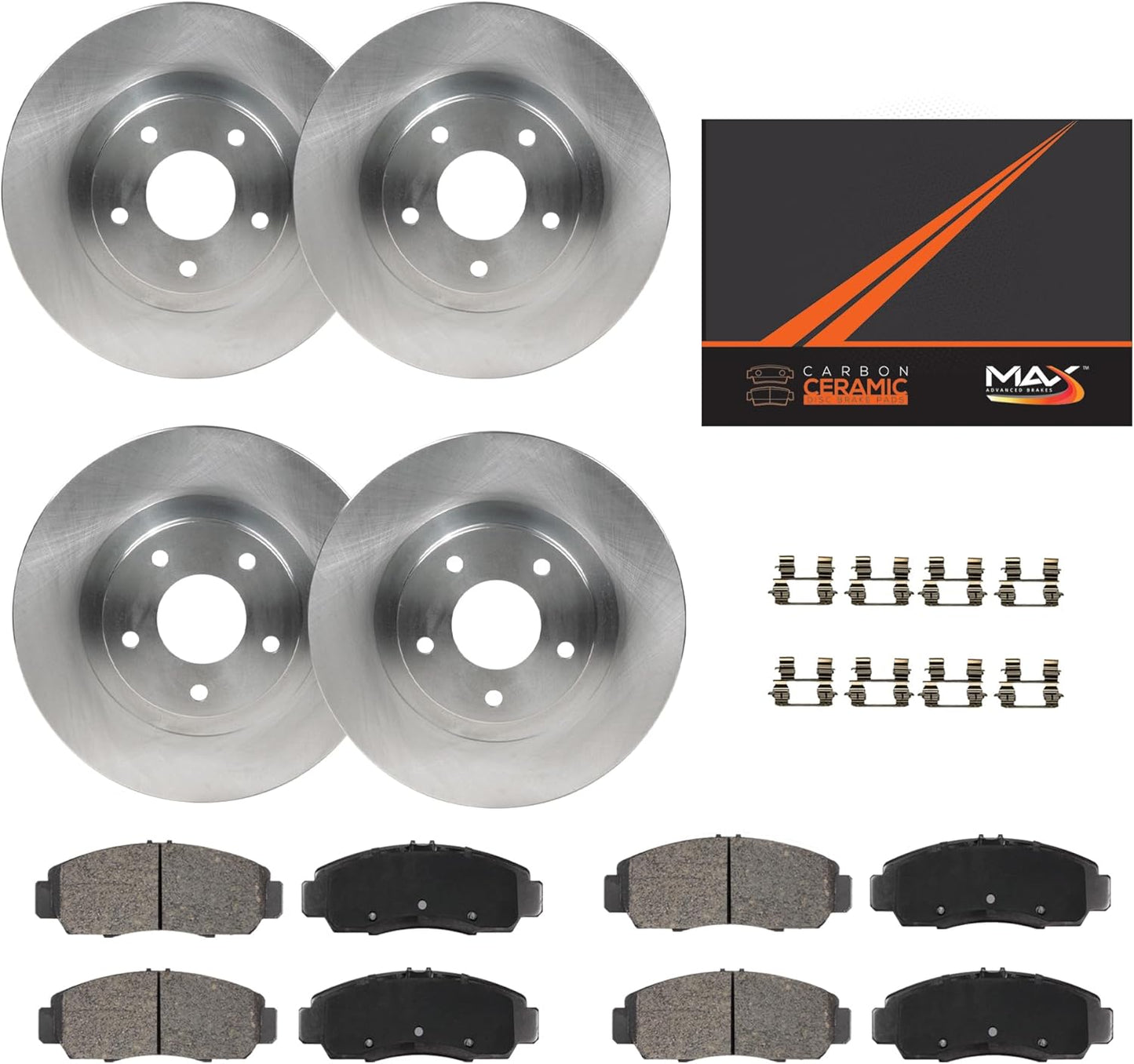 Max Advanced Brakes Front & Rear Brake Kit for Subaru Legacy