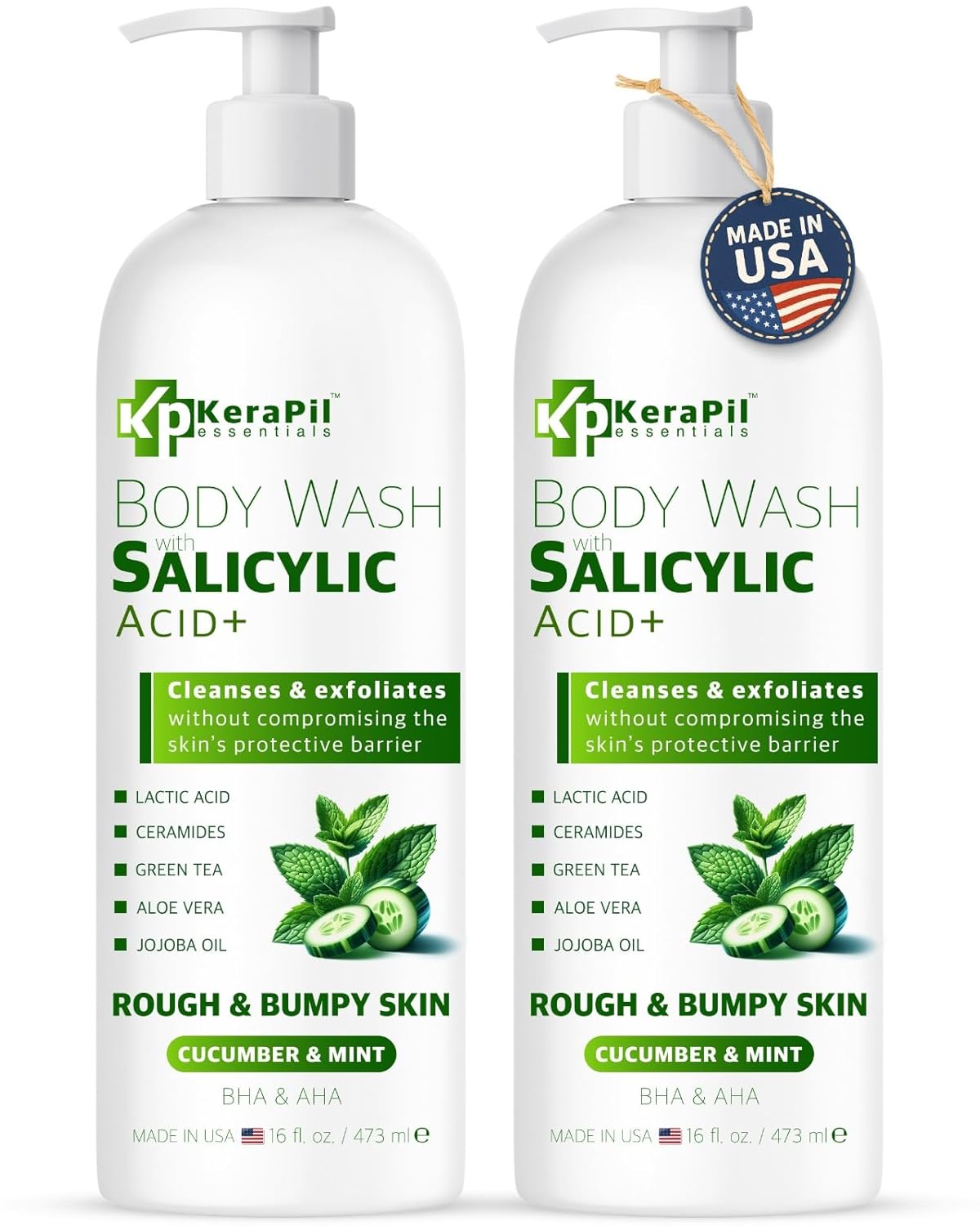 Exfoliating Body Wash with Salicylic Acid for Smooth Skin