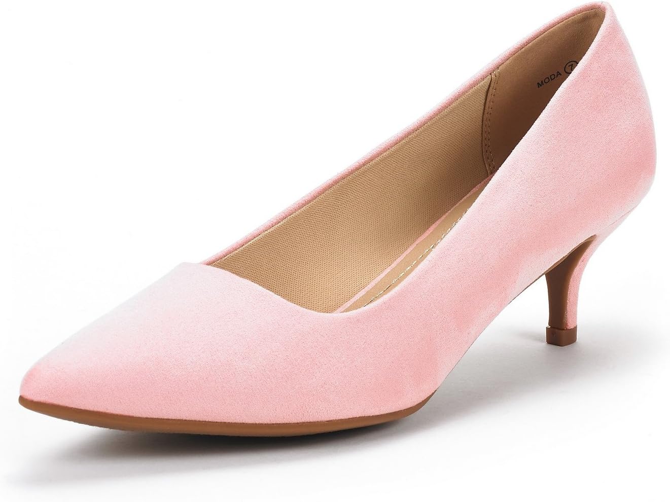 DREAM PAIRS Women's Comfortable Kitten Heel Pointed Toe Shoes
