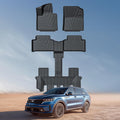 Carbon Fiber Floor Mats for Kia Sorento 2021-2026 - Custom 3-Row Fit