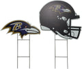 NFL Logo & Helmet 2 Pack Yard Sign Set - Official Team Colors