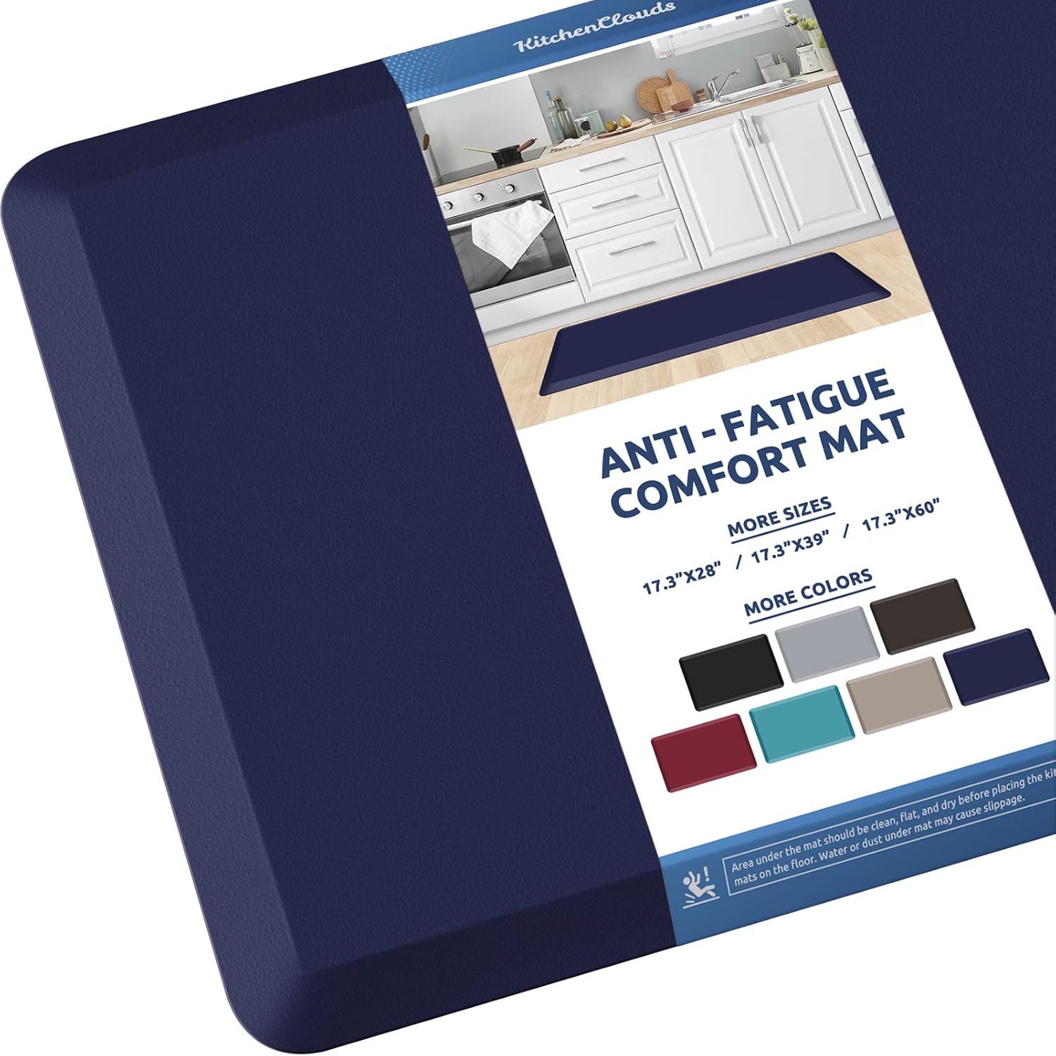 KitchenClouds Anti Fatigue Kitchen Mat for Comfort and Safety