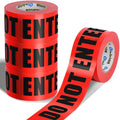Red Do Not Enter Tape 4 Pack 3 in x 1000 ft - High Visibility Safety