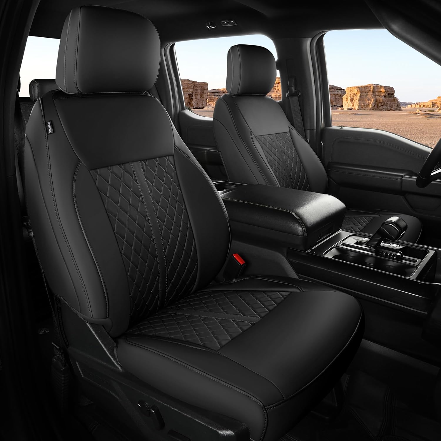 Custom Leather Seat Covers for Ford F150 SuperCrew 2021-2025