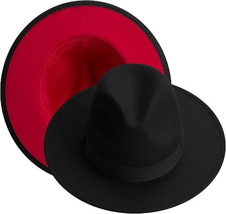 KUJUHA Fedora Hats for Men and Women - Stylish Wide Brim Design