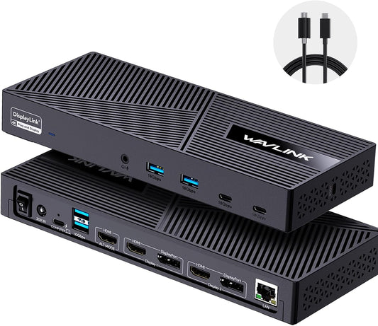 WAVLINK Docking Station: Power 3 Monitors & MacBook M1/M2/M3