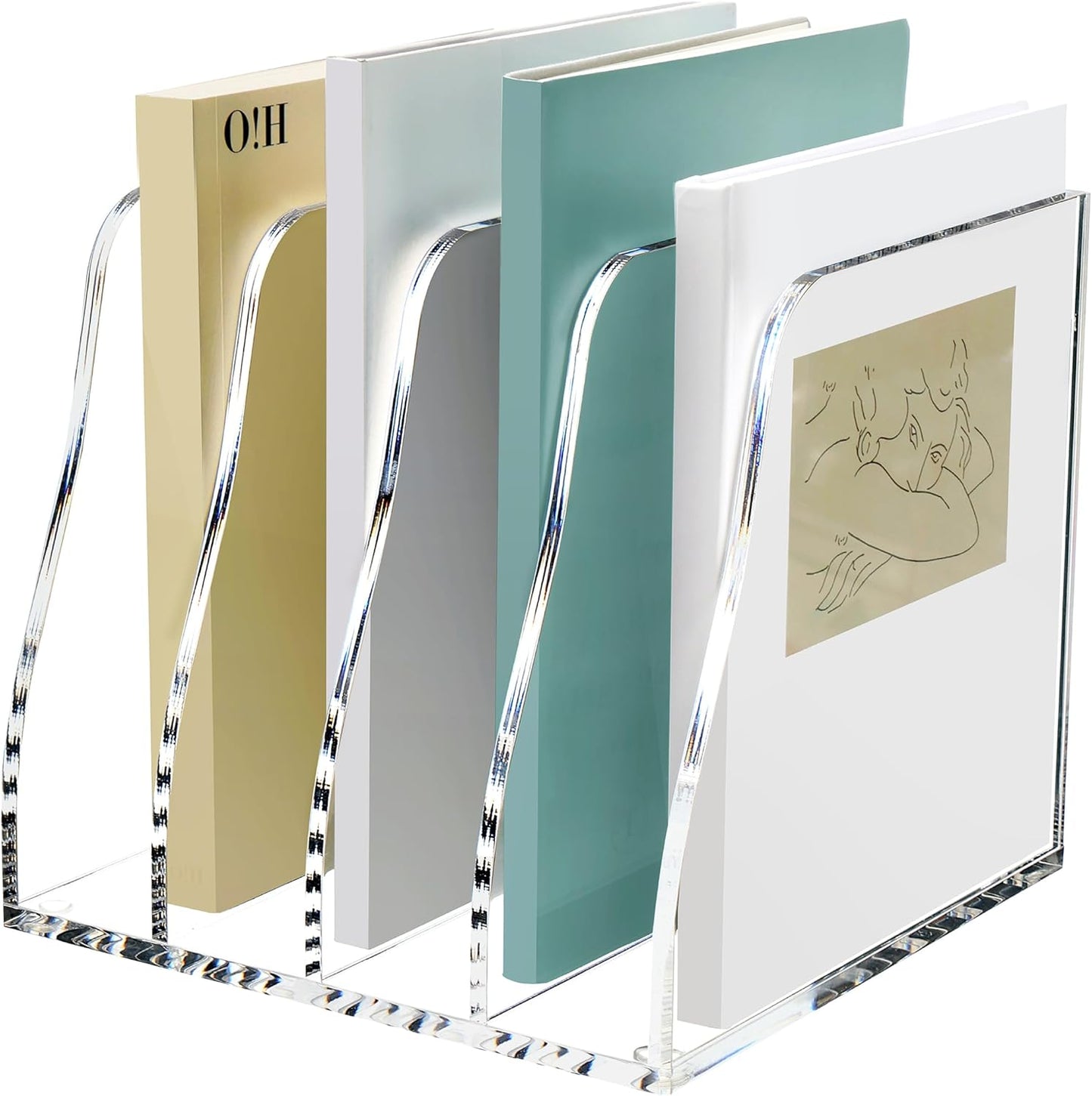 Clear Vertical File Organizer by SANRUI