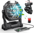 Powerful Rechargeable Fan with LED Light