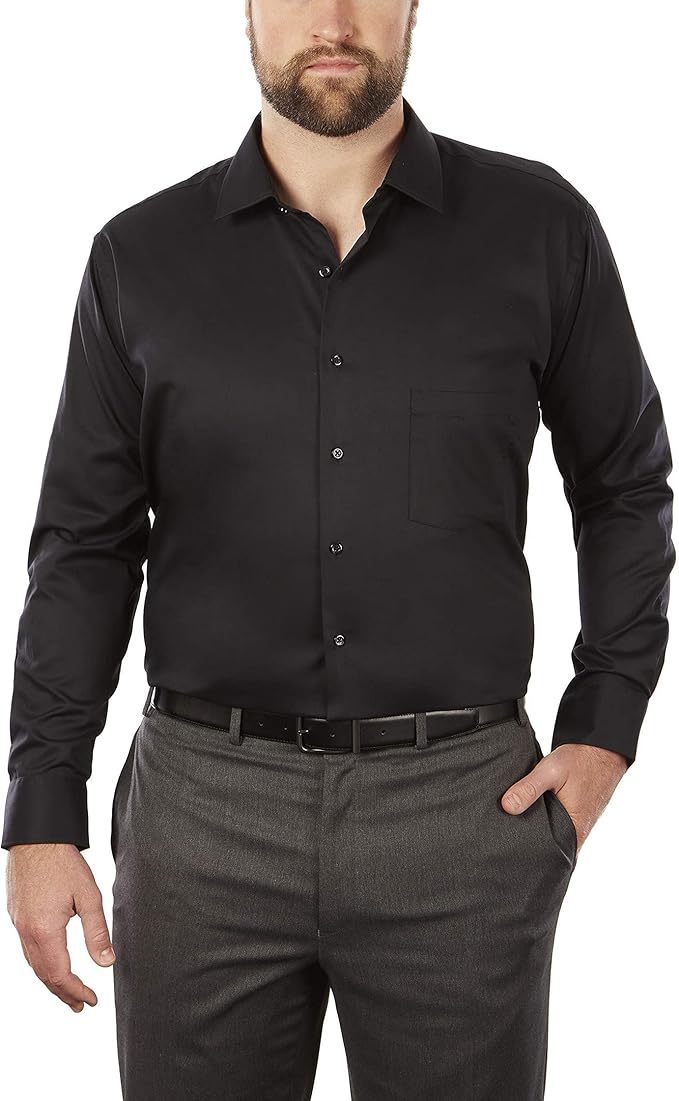 Van Heusen Mens BIG and TALL Dress Shirt with Flex Collar Stretch