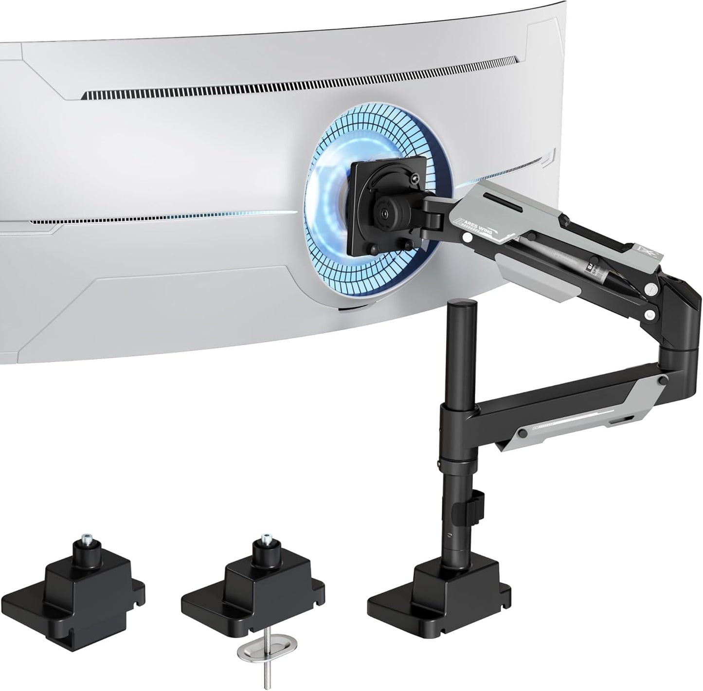 ARES WING Ultrawide Monitor Arm for 24 to 57 Inch Screens