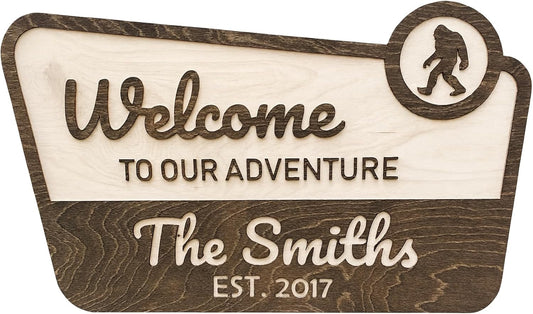 Custom Wood Sign for Nature Lovers - Perfect Camping Gift
