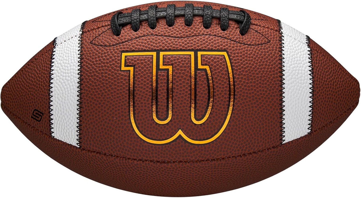 WILSON GST SpeedSkin Footballs - Junior Size with Enhanced Grip