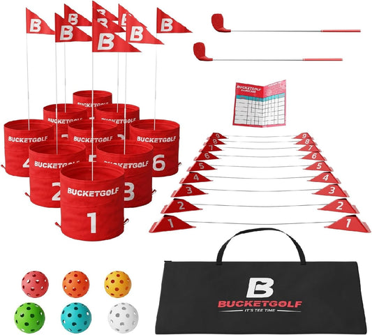 BucketGolf 9-Hole Bundle: Portable Outdoor Fun!