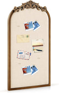 Vintage Arch Scalloped Rectangle Framed Pin Board Linen Display