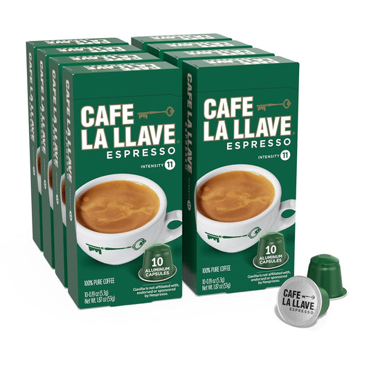 Cafe La Llave Espresso Pods for Nespresso Machines - Intensity 11