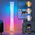 WORLD WIN Floor Lamp 61ft Smart RGB Corner Lamp - Music Sync Ambience