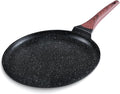 11in Nonstick Crepe Pan | Granite Flat Skillet | Induction Compatible | SNOWCLAD