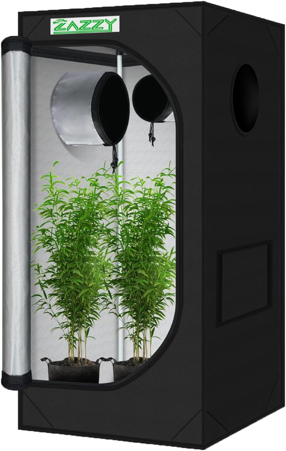 Zazzy 2x2 Grow Tent 24x24x48 for Indoor Hydroponic Plants