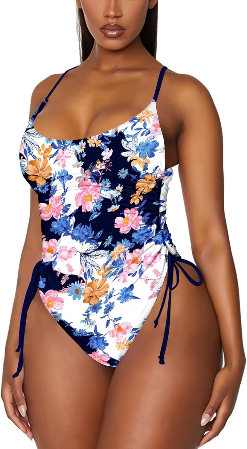 Viottiset Women's Ruched High Cut One Piece Swimsuit Review