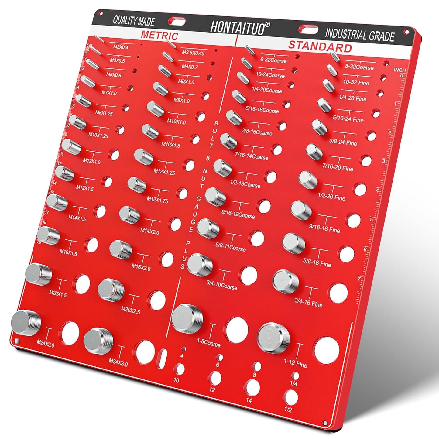 54 Nut and Bolt Thread Checker for Standard and Metric Sizes
