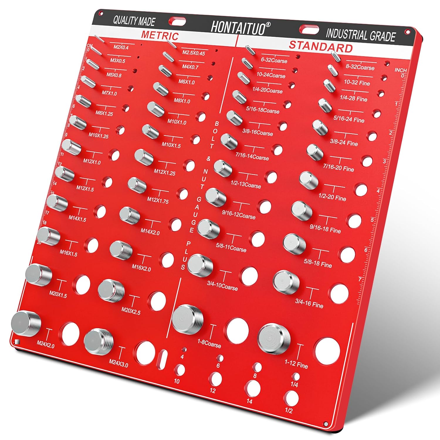 54 Nut and Bolt Thread Checker for Standard and Metric Sizes