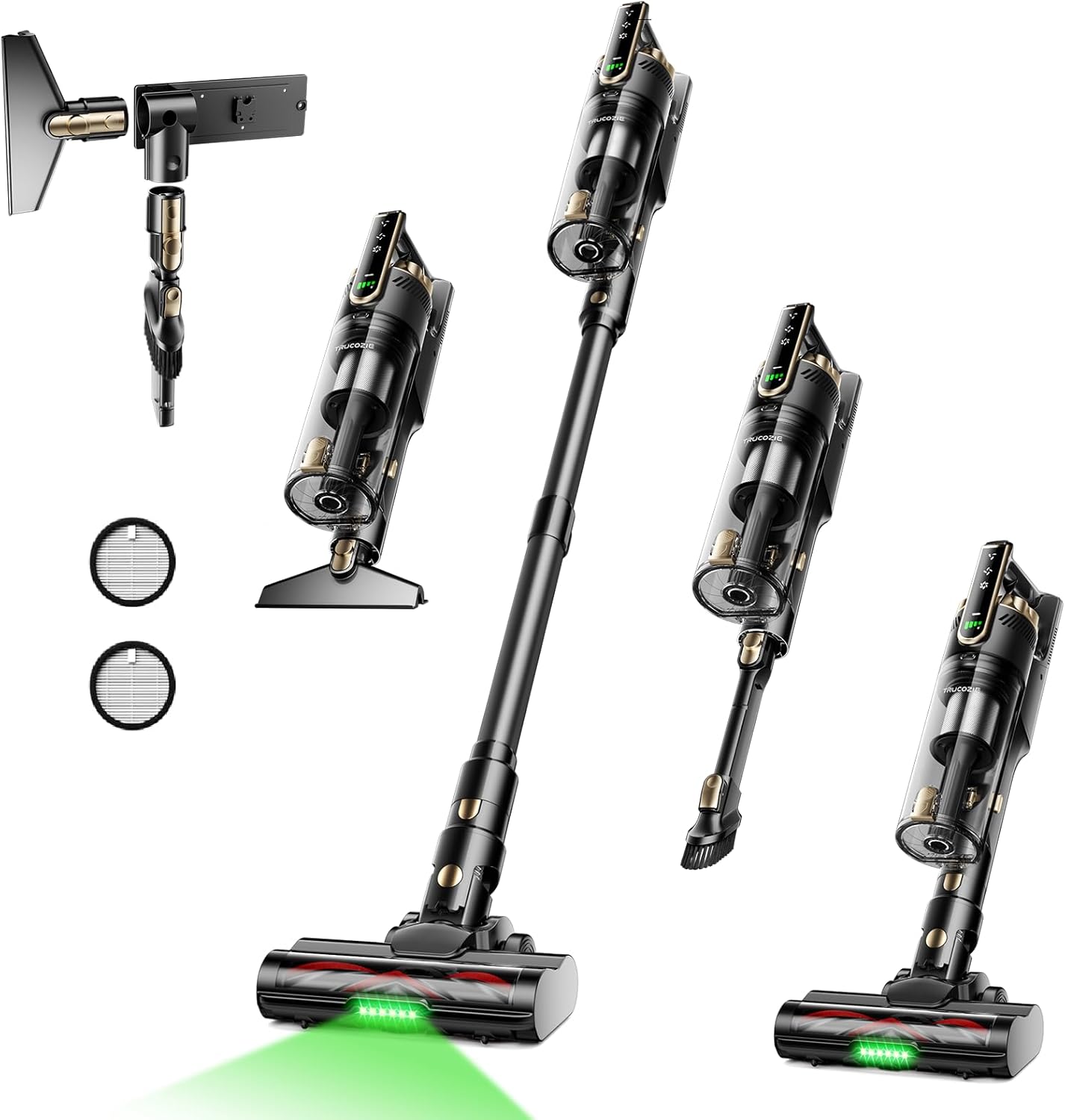 Trucozie Cordless Vacuum Cleaner with Powerful Suction and Runtime