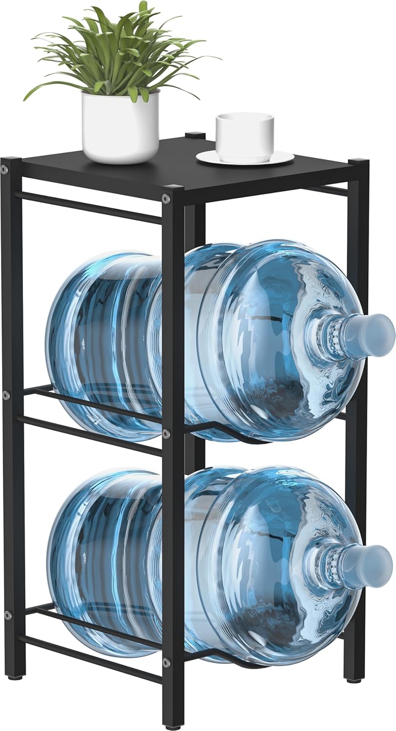5 Gallon Water Jug Rack - 3 Tier Detachable Holder for Home