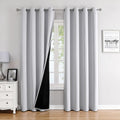 100% Blackout Curtains 120 in Long Panels - Complete Room Darkening