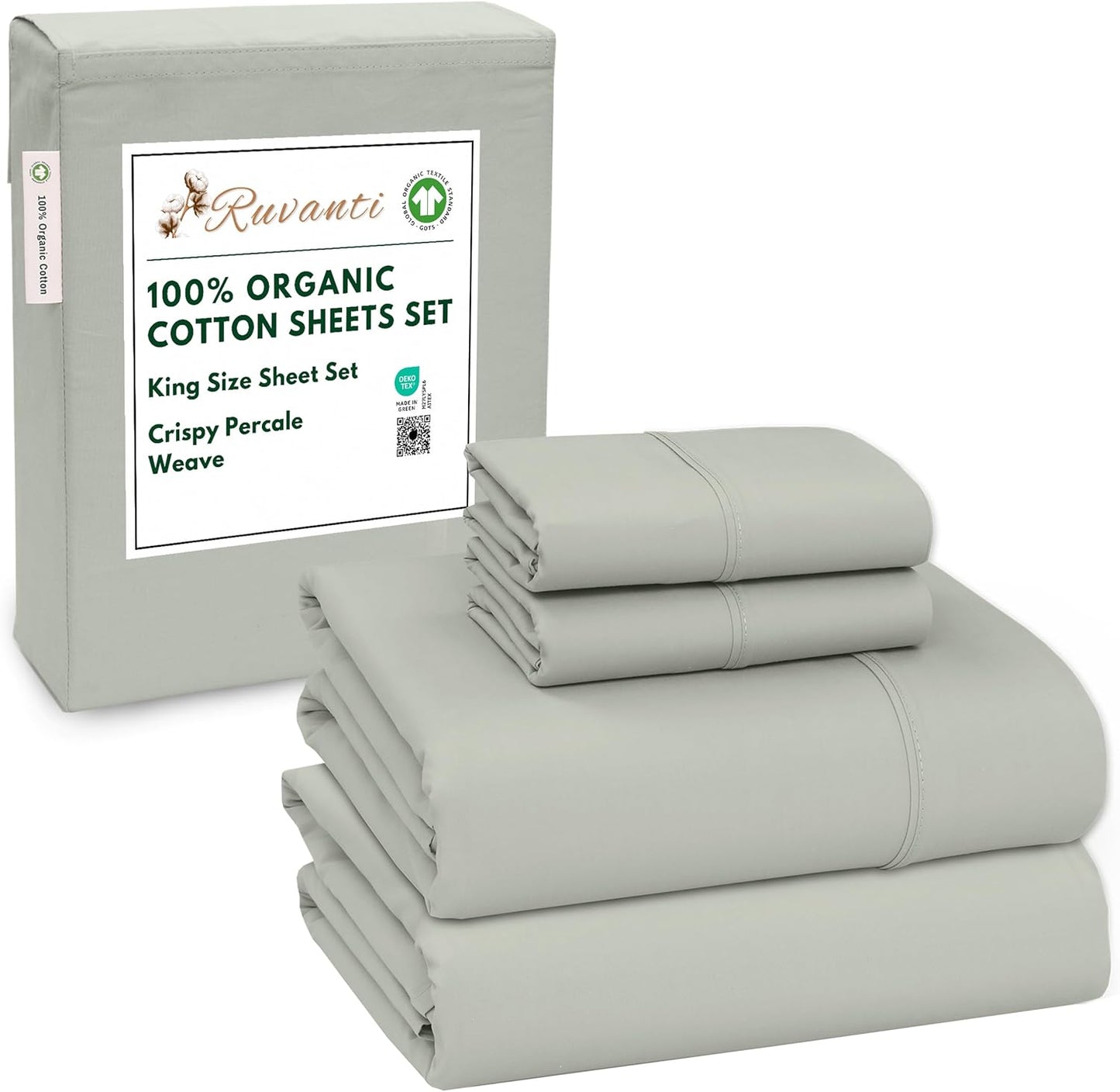 100% Organic Cotton King Size Sheets for Ultimate Comfort