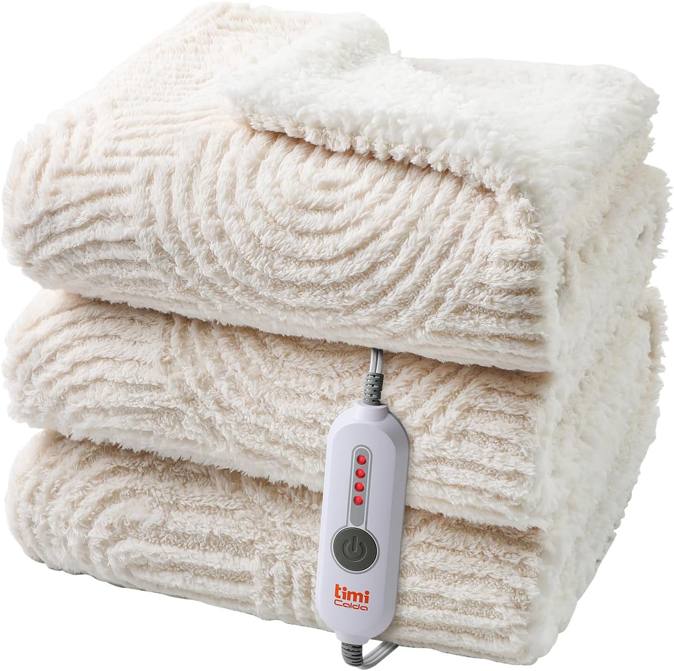 Heated Blanket Full Size - Cozy Soft Jacquard Heating Blanket