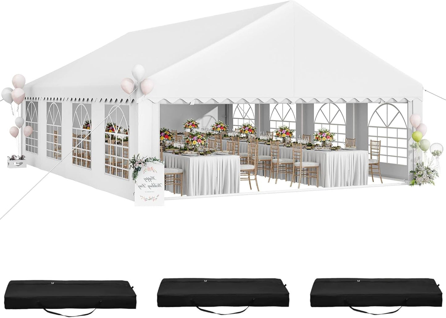 YITAHOME 20x30FT Party Tent for Weddings and Events Protection
