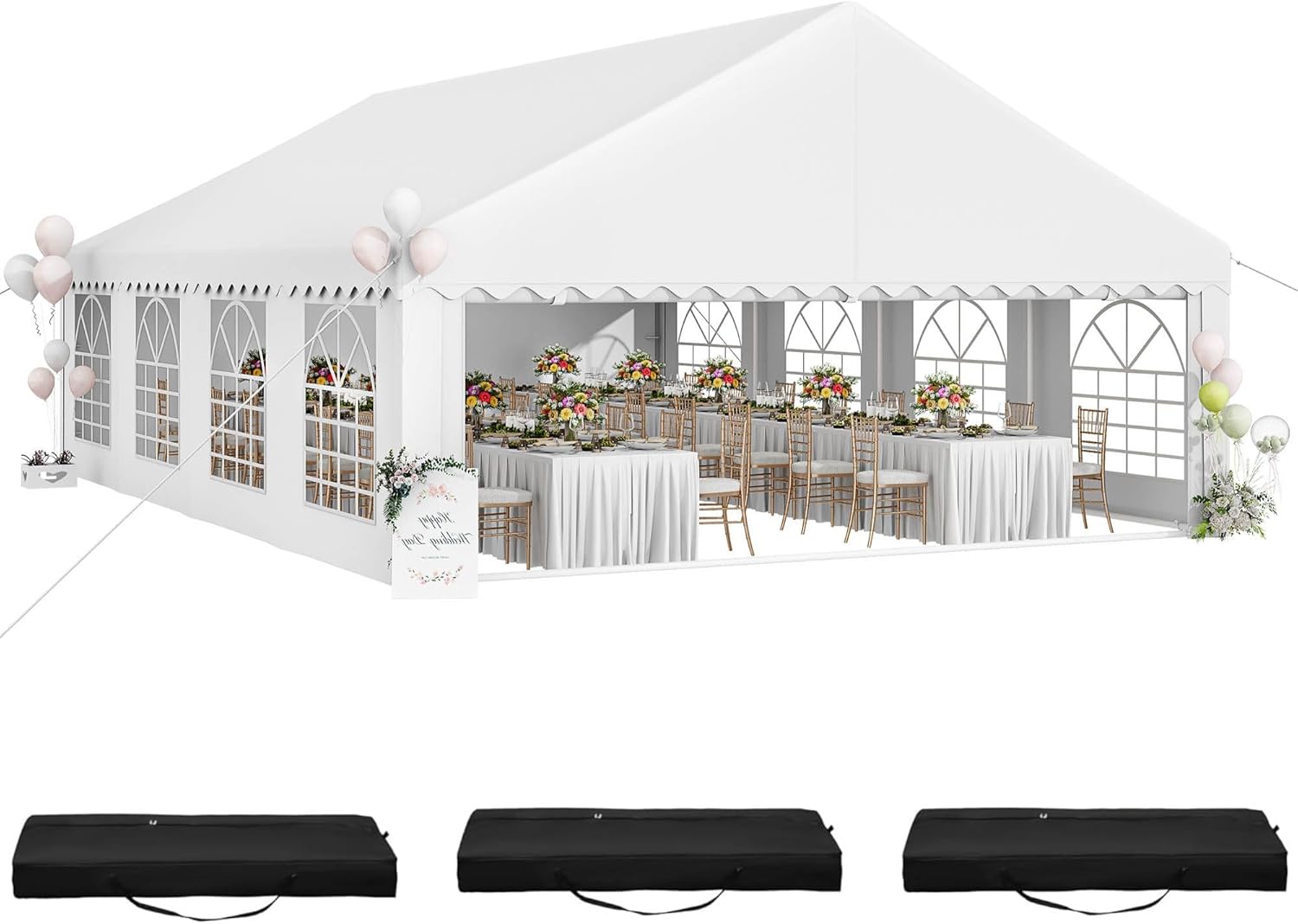 YITAHOME 20x30FT Party Tent for Weddings and Events Protection